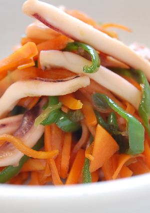 「塩干するめ」の野菜きんぴら-レシピのメイン写真
