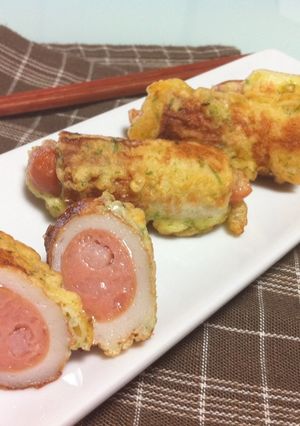 ウインナーIN♡ちくわの磯辺揚げ♬-レシピのメイン写真