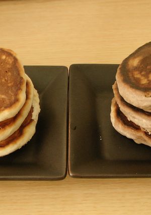 簡単ホットケーキ☆卵・乳製品・油 不要-レシピのメイン写真