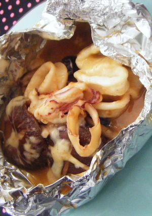キノコとイカのチーズホイル焼き☆-レシピのメイン写真