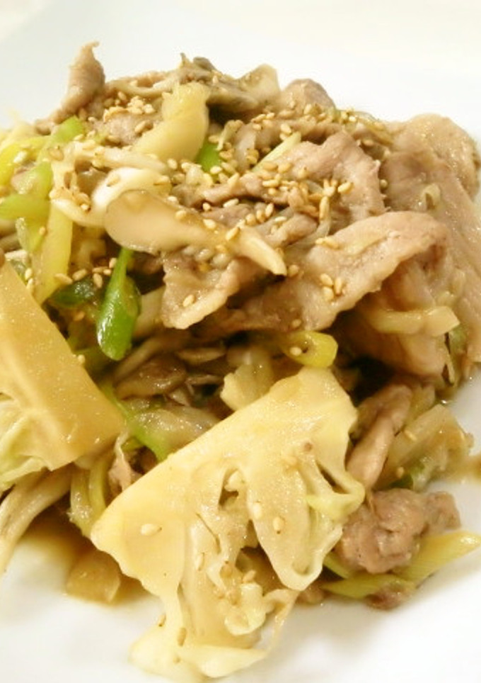 キャベツの芯のしょうが焼き-レシピのメイン写真