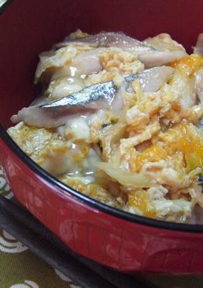 さんまの卵とじ丼～ふわとろ卵の秘訣付き～-レシピのメイン写真