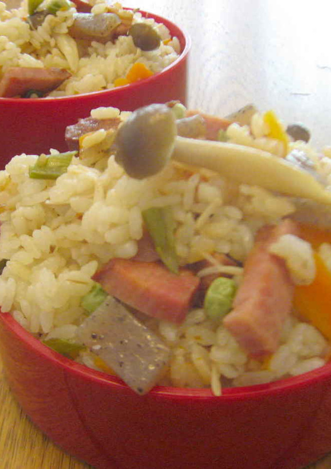 中華風　きのこの炊き込みご飯-レシピのメイン写真