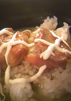 鶏もも肉の照り焼き温泉卵マヨ丼-レシピのメイン写真