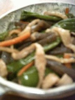 鶏皮+コンニャクの煮物-レシピのメイン写真