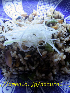 玄米ひじきチャーハン-レシピのメイン写真