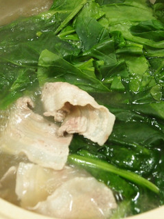豚バラ肉とほうれん草の鍋-レシピのメイン写真