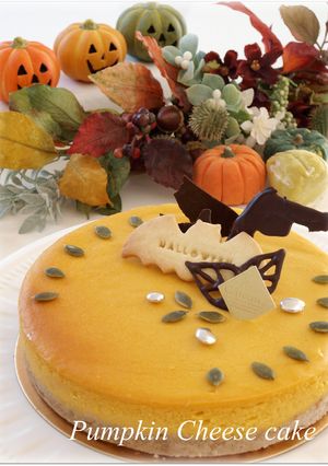 ハロウィン☆パンプキンチーズケーキ-レシピのメイン写真