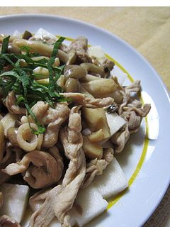 豚肉の山芋和え-レシピのメイン写真