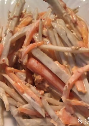 七味がアクセント★簡単ごぼうサラダ♪-レシピのメイン写真