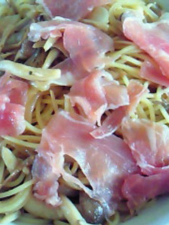 生ハムときのこのパスタ-レシピのメイン写真