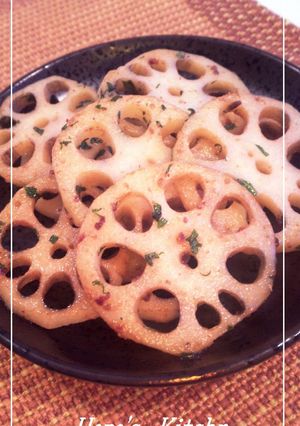 簡単おつまみ☆れんこんのアンチョビ炒め-レシピのメイン写真