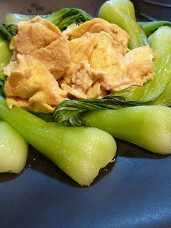 青梗菜とたまご炒め蒸し-レシピのメイン写真