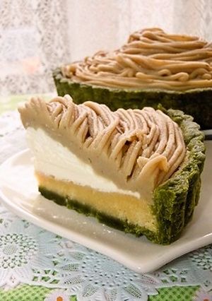 抹茶のタルトでモンブラン♬-レシピのメイン写真