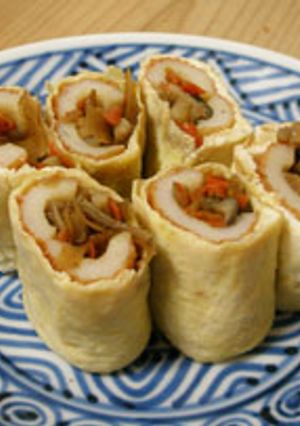 きんぴらちくわの卵巻き　お弁当のおかず-レシピのメイン写真