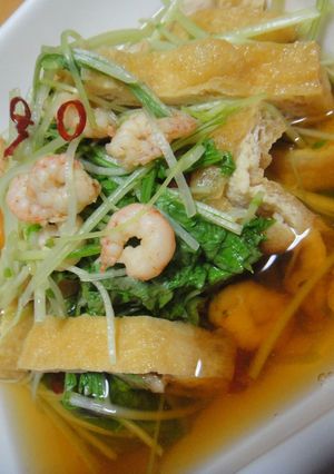 水菜と小エビのさっぱりたいたん-レシピのメイン写真