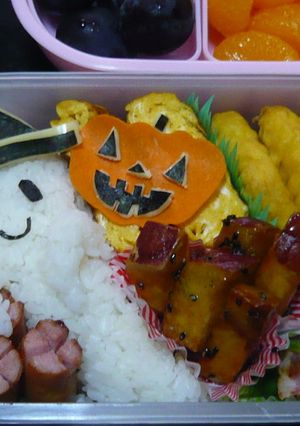 キャラ弁・おばけちゃん♪-レシピのメイン写真
