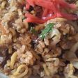 残り物の焼きそばで、そば飯♪