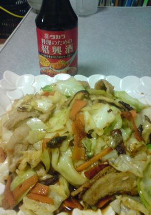 紹興酒の野菜炒め-レシピのメイン写真