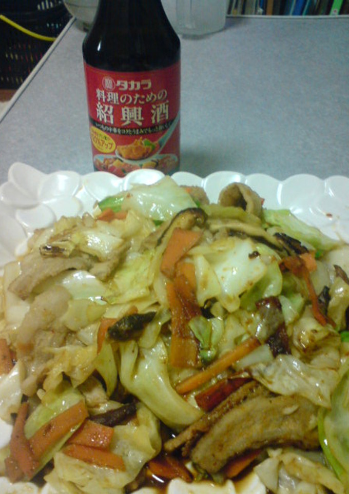 紹興酒の野菜炒め-レシピのメイン写真