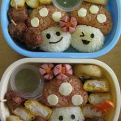 รูปของ ❤キャラ弁❤秋!きのこちゃんおにぎり