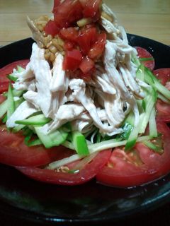 蒸し鶏の中華風サラダ-レシピのメイン写真
