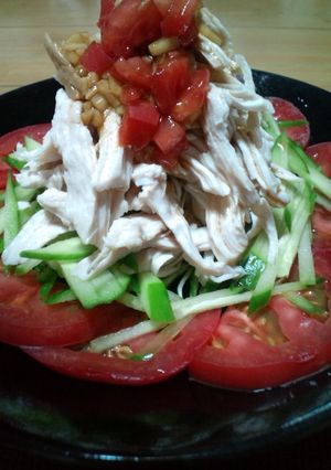 蒸し鶏の中華風サラダ-レシピのメイン写真