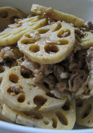 レンコンと豚肉の塩炒め♪-レシピのメイン写真