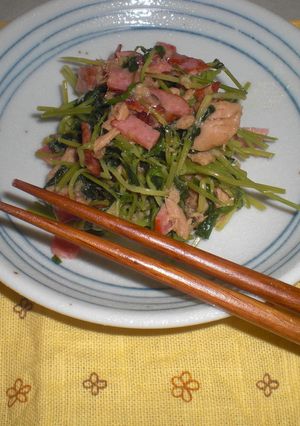 豆苗の炒め物-レシピのメイン写真