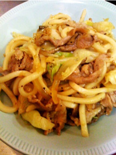 紹興酒で旨い〜☆豚肉の焼うどん-レシピのメイン写真