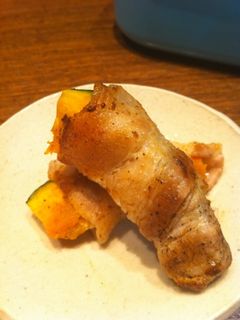 かぼちゃのカレー味肉まきまき♪-レシピのメイン写真