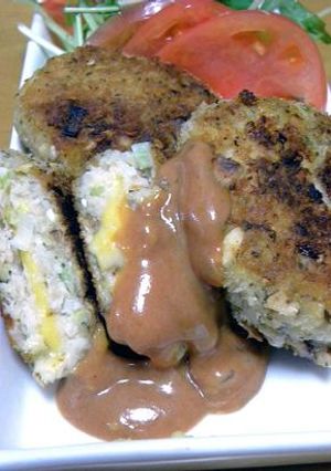 海老と鶏ミンチのナッツパン粉焼き-レシピのメイン写真