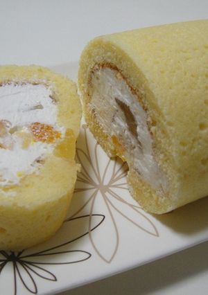 フライパンde簡単ロールケーキ-レシピのメイン写真