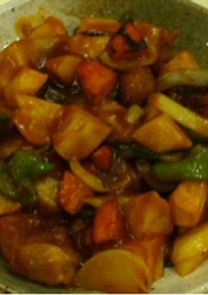 野菜ごろごろ酢豚-レシピのメイン写真