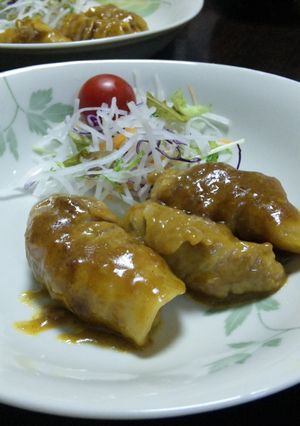 豚肉のりんご巻き・カレーソース-レシピのメイン写真