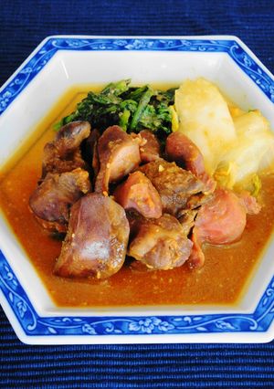 鶏もつのコチュみそ煮-レシピのメイン写真