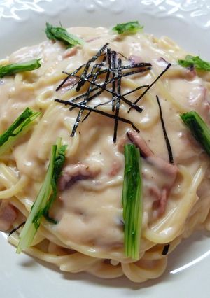 塩辛クリームパスタv(^∀^*)-レシピのメイン写真