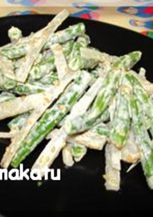 いんげんとごぼうのごまマヨサラダ-レシピのメイン写真