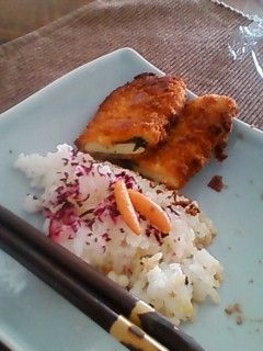梅わさび柿ピーご飯-レシピのメイン写真