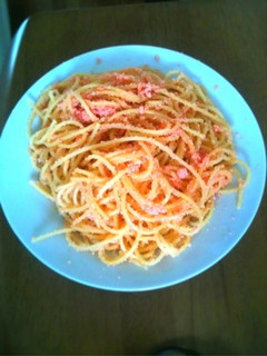 一人暮らし用たらこスパゲティ-レシピのメイン写真