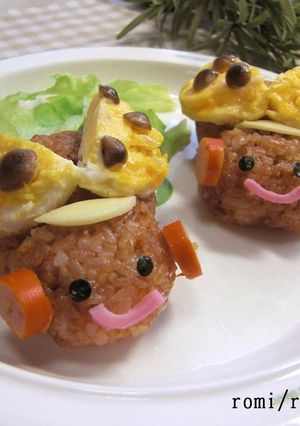てんとうむしのオムライス♪デコごはん-レシピのメイン写真