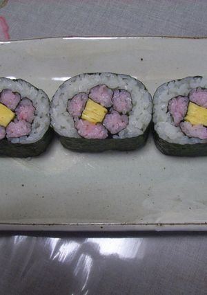 お花の巻き寿司-レシピのメイン写真