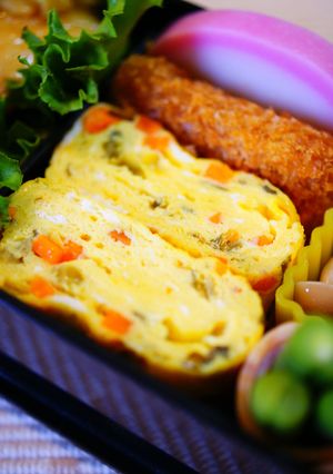 ✿高菜と人参の卵焼き✿-レシピのメイン写真