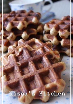 袋でもみもみ♪ワッフル～カフェオレ編☆-レシピのメイン写真