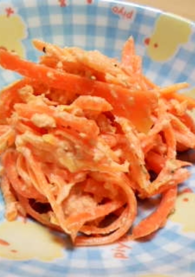 にんじんのマヨ和え　鮭フレーク編-レシピのメイン写真