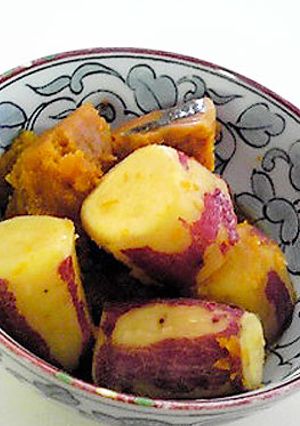 八百屋さん秘伝サツマイモとかぼちゃの煮物-レシピのメイン写真
