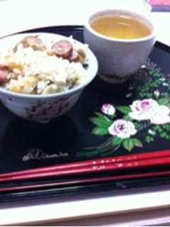 ソーセージと栗の炊き込みご飯-レシピのメイン写真