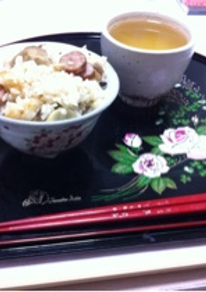 ソーセージと栗の炊き込みご飯-レシピのメイン写真