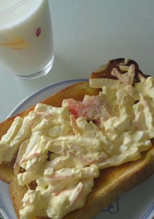 簡単♪手抜き?!食パンにのせるだけ〜♪-レシピのメイン写真