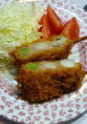 簡単☆長ねぎの豚バラ巻き串揚げ-レシピのメイン写真